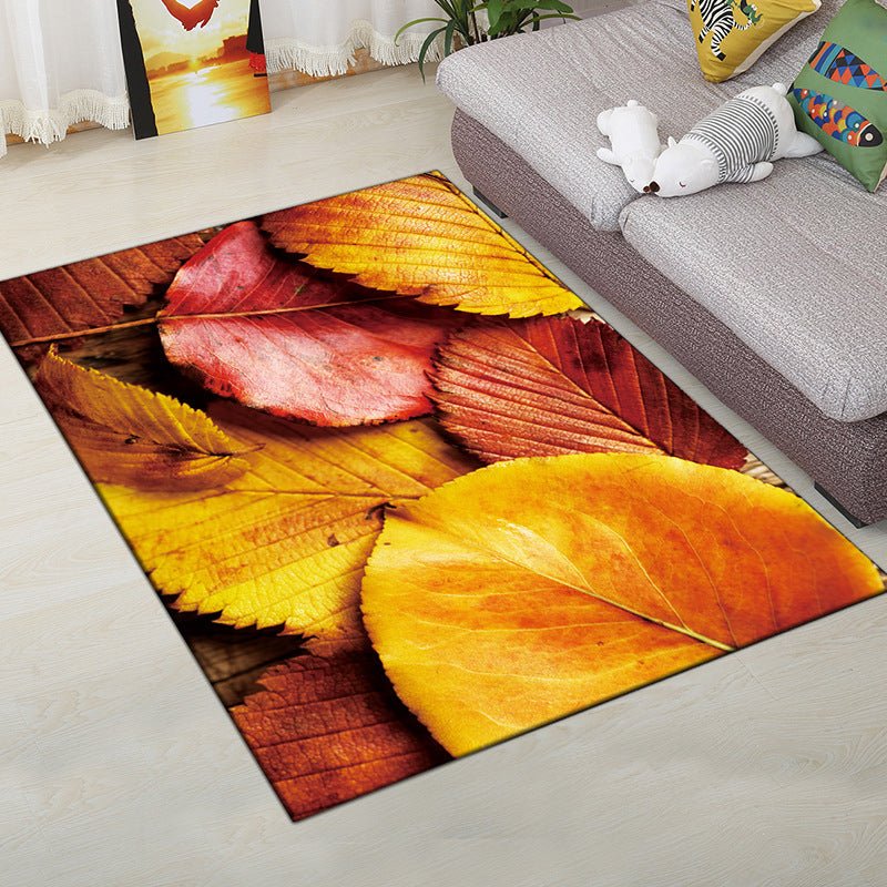 Multi-Color Modern Rug Polyester Digital Graphic Area Carpet Anti-Slip Backing Pet Friendly Washable Rug for Guest Room - Yellow - Clearhalo - 'Area Rug' - 'Rug' - 2183693