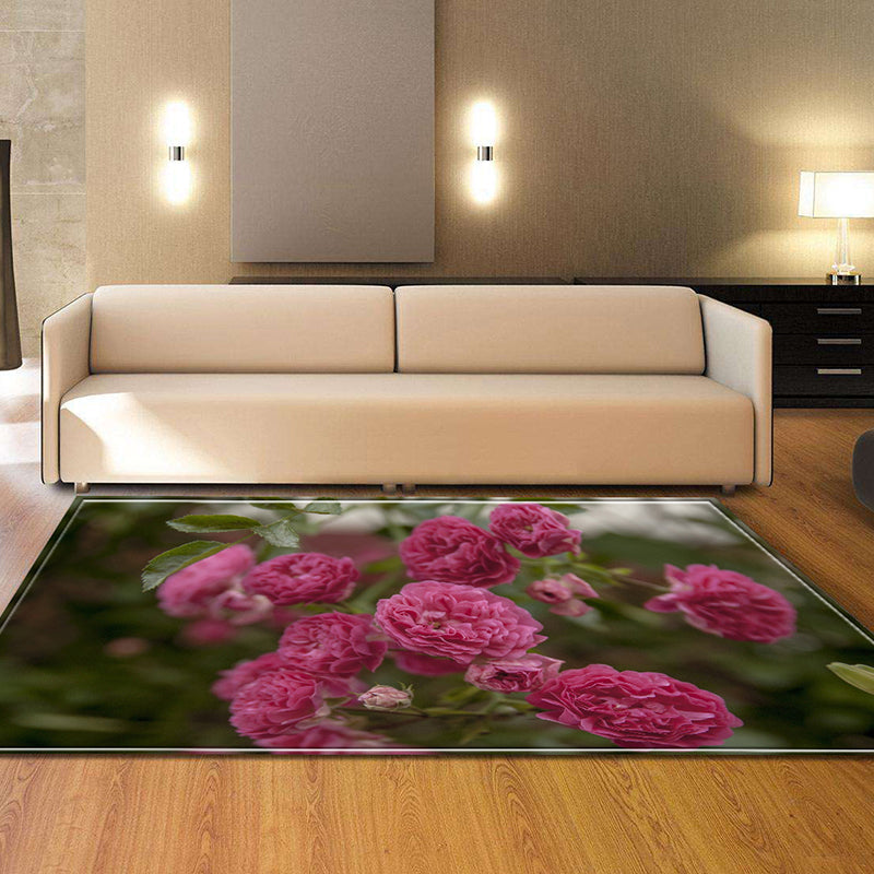 Trendy Contemporary Indoor Rug Multi Colored Graphic Print Rug Anti-Slip Machine Washable Stain Resistant Rug for Family Room Pink 4'11" x 6'7" Clearhalo 'Area Rug' 'Rug' 2183744