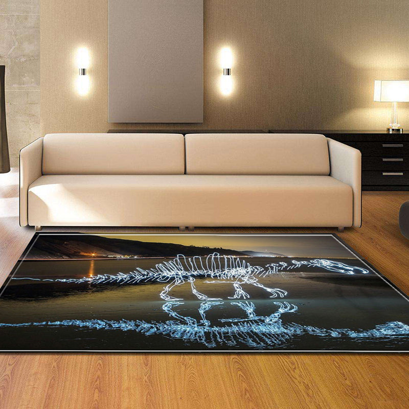 Trendy Contemporary Indoor Rug Multi Colored Graphic Print Rug Anti-Slip Machine Washable Stain Resistant Rug for Family Room Brown Clearhalo 'Area Rug' 'Rug' 2183752