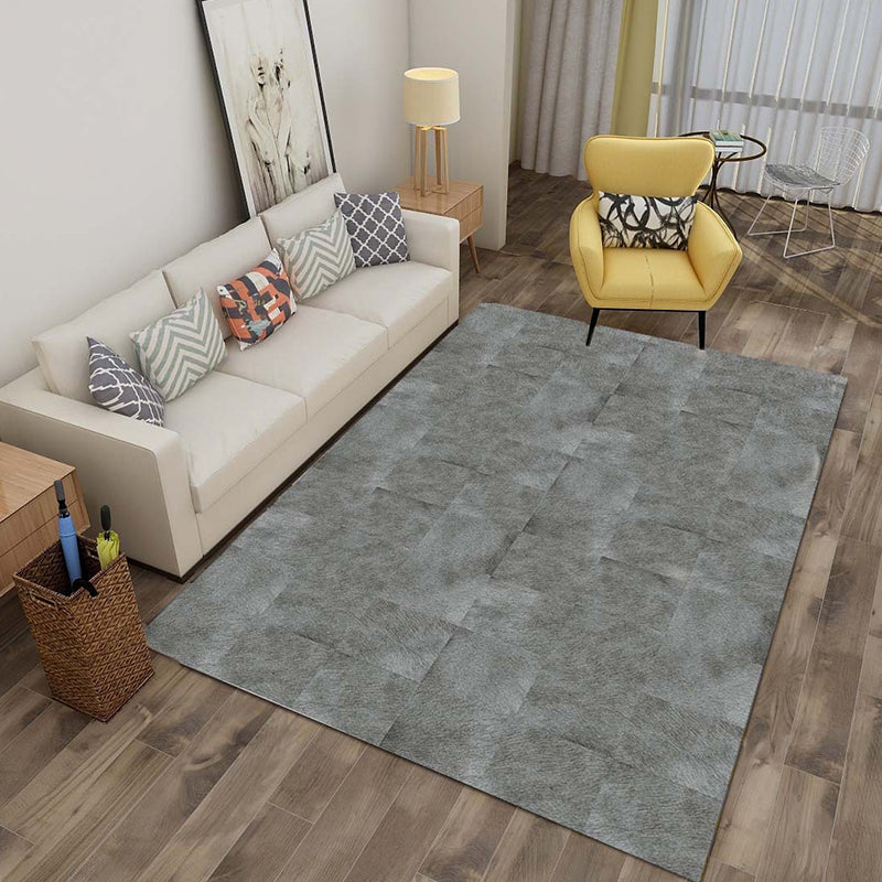 Multicolor 3D Illusion Geometry Rug Polyester Modernist Rug Anti-Slip Pet Friendly Machine Washable Rug for Great Room - Pewter - Clearhalo - 'Area Rug' - 'Rug' - 2183789