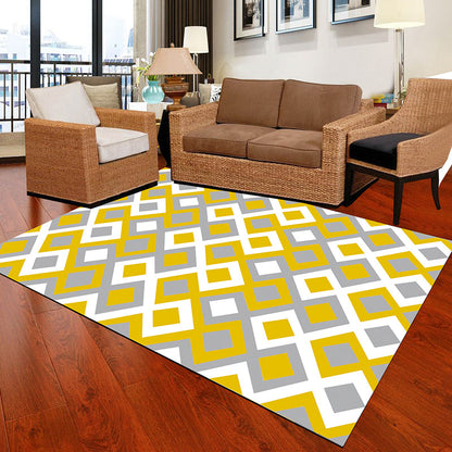 Black and White Novelty Rug Polypropylene Optical Illusions Geometrical Carpet Stain Resistant Pet Friendly Anti-Slip Rug for Home Clearhalo 'Area Rug' 'Rug' 2183813