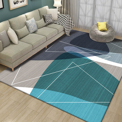 Pretty Nordic Style Rug Multicolor Geometric Color Block Rug Machine Washable Stain Resistant Anti-Slip Rug for Great Room Green Clearhalo 'Area Rug' 'Modern' 'Rugs' Rug' 2184794