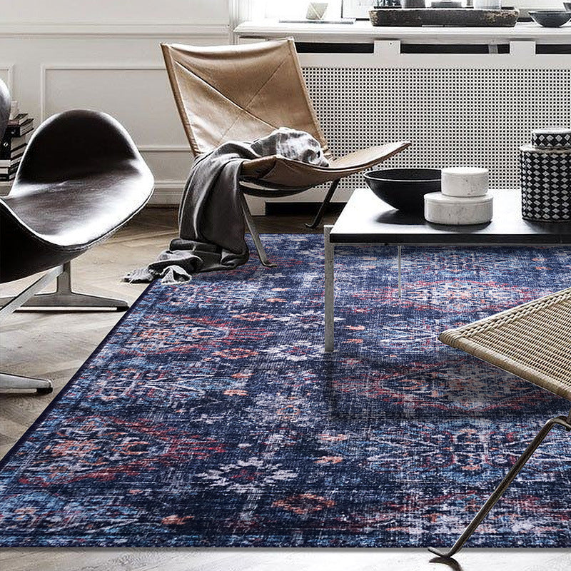 Moroccan Style Print Rug Multicolor Polyester Carpet Anti-Slip Pet Friendly Machine Washable Rug for Family Room Clearhalo 'Area Rug' 'Moroccan' 'Rugs' Rug' 2185517