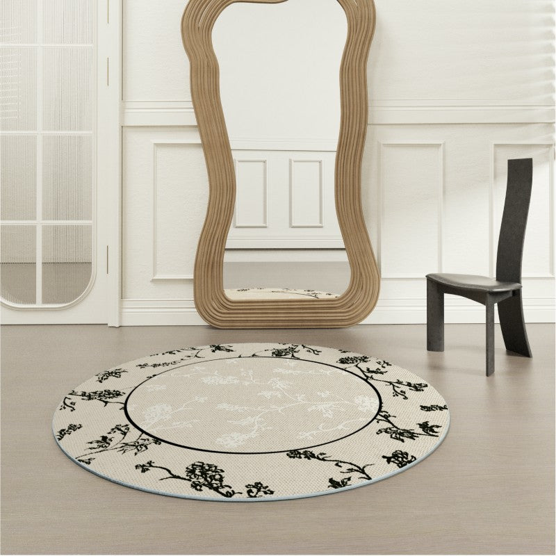 Feblilac Round Secret Garden Living Room Wool Carpet - view 2