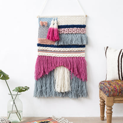 Feblilac Northern Europe Style Tassel Tufted Tapestry