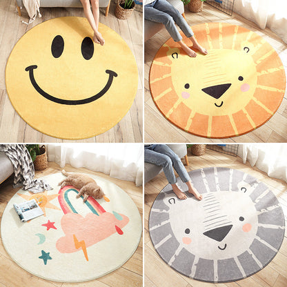 Multi Colored Nursery Rug Novelty Cartoon Animal Pattern Carpet Polyster Non-Slip Backing Machine Washable Rug - Clearhalo - 'Area Rug' - 'Rug' - 2207941