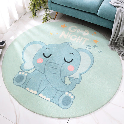 Lovely Cartoon Printed Rug Multi-Colored Lamb Wool Carpet Washable Anti-Slip Area Rug for Childrens Bedroom - Clearhalo - 'Area Rug' - 'Rug' - 2207967