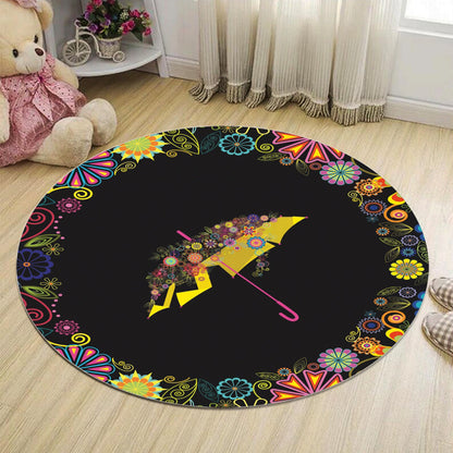 Abstract Bedroom Rug Multi Colored Cartoon Animal Print Indoor Rug Polypropylene Non-Slip Pet Friendly Carpet - Black - Clearhalo - 'Area Rug' - 'Rug' - 2207977