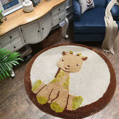 Multi Color Animal Pattern Rug Cotton Blend Relaxing Carpet Washable Pet Friendly Indoor Rug for Bedroom - Clearhalo - 'Area Rug' - 'Rug' - 2207987