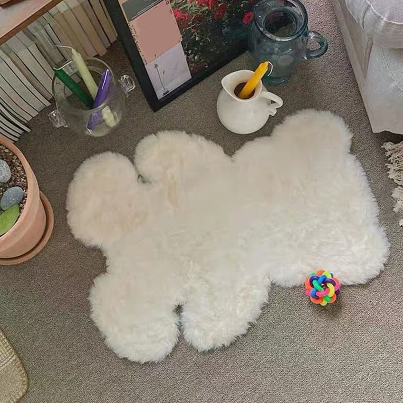 Bear Shape Plain Rug Multi Color Calming Area Carpet Cotton Blend Pet Friendly Machine Washable Rug for Kids Bedroom - Clearhalo - 'Area Rug' - 'Rug' - 2207998