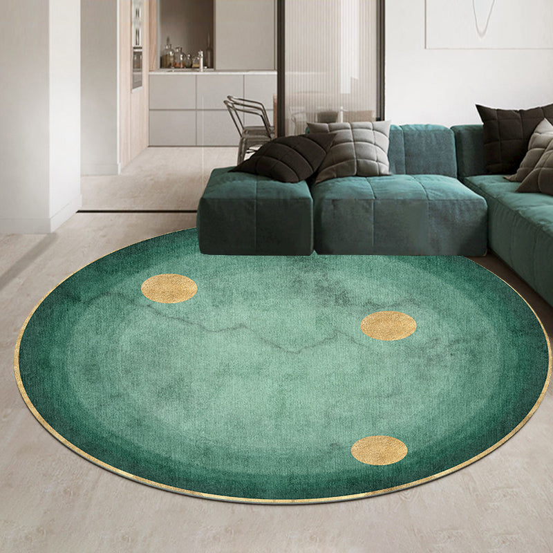 Casual Minimalist Rug Multi-Color Geometric Pattern Carpet Non-Slip Backing Area Rug for Bedroom - Blackish Green - Clearhalo - 'Area Rug' - 'Rug' - 2209020