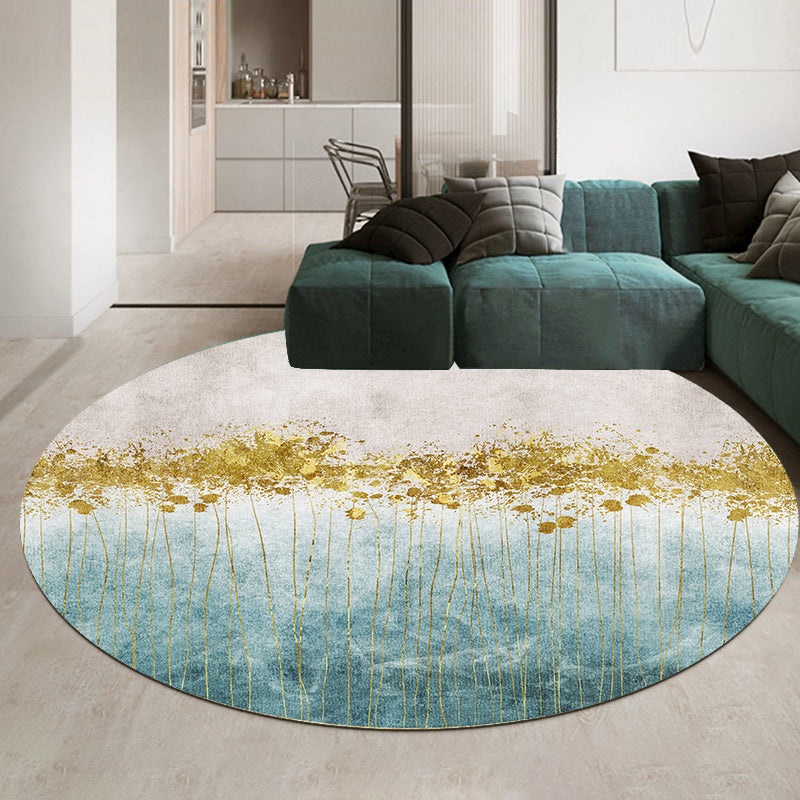 Casual Minimalist Rug Multi-Color Geometric Pattern Carpet Non-Slip Backing Area Rug for Bedroom - Gold - Clearhalo - 'Area Rug' - 'Rug' - 2209025