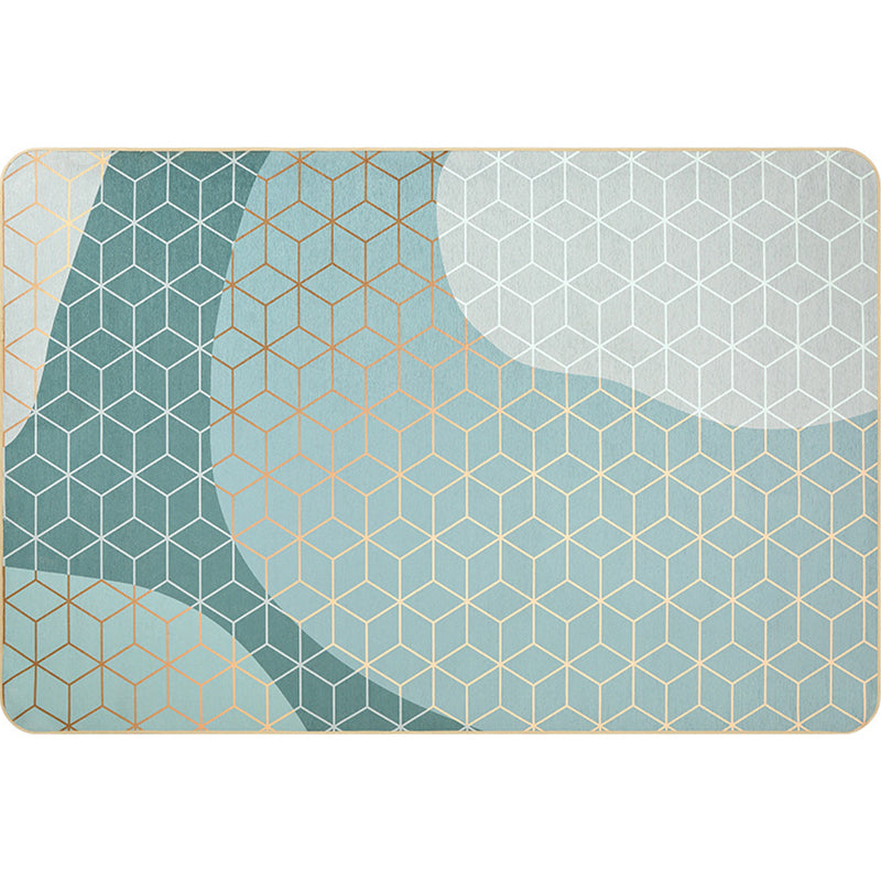 Multi Color Abstract Print Rug Polyster Simplicity Carpet Stain-Resistant Anti-Slip Rug for Living Room - Clearhalo - 'Area Rug' - 'Rug' - 2209079