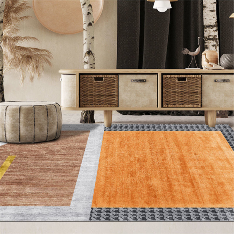 Multi-Colored Room Rug Contemporary Geo Print Carpet Polyster Machine Washable Pet Friendly Indoor Rug - Clearhalo - 'Area Rug' - 'Rug' - 2209164