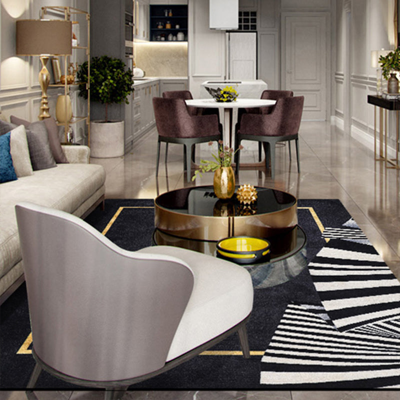 Multi Color Modern Rug Synthetics Geo Printed Carpet Pet Friendly Machine Washable Indoor Rug for Room - Clearhalo - 'Area Rug' - 'Rug' - 2209220