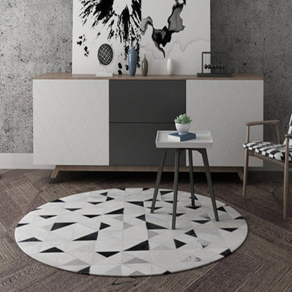 Multi Colored Parlor Rug Western Geo Printed Area Carpet Cowhide Pet Friendly Easy Care Indoor Rug - Clearhalo - 'Area Rug' - 'Rug' - 2213134