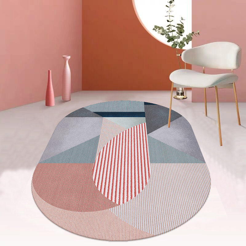 Simple Luxe Rug Multi Colored Geometric Patterned Area Rug Easy Care Pet Friendly Indoor Rug for Living Room Clearhalo 'Area Rug' 'Rug' 2213492