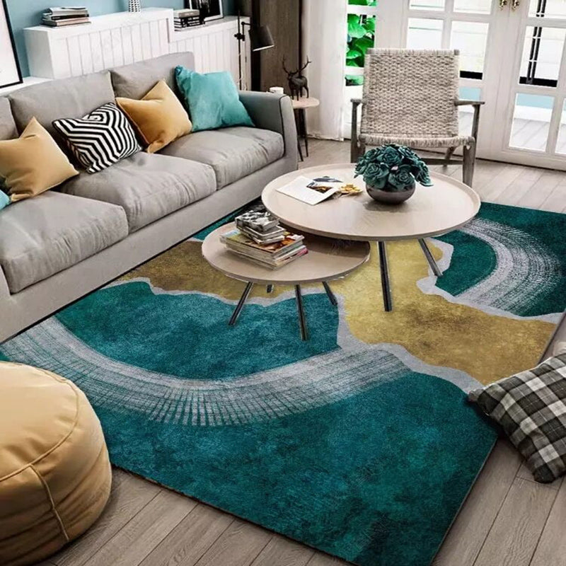 Simple Geometric Patterned Rug Multi Colored Nordic Carpet Polypropylene Anti-Slip Backing Washable Area Rug for Decor Clearhalo 'Area Rug' 'Rug' 2213794