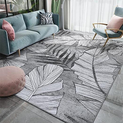 Simple Geometric Patterned Rug Multi Colored Nordic Carpet Polypropylene Anti-Slip Backing Washable Area Rug for Decor Silver Gray Clearhalo 'Area Rug' 'Rug' 2213796