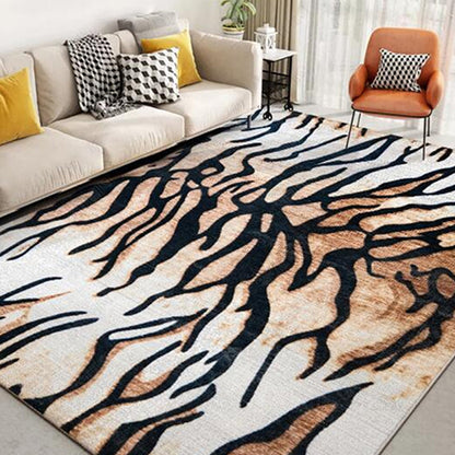 Simple Geometric Patterned Rug Multi Colored Nordic Carpet Polypropylene Anti-Slip Backing Washable Area Rug for Decor Brown Clearhalo 'Area Rug' 'Rug' 2213799
