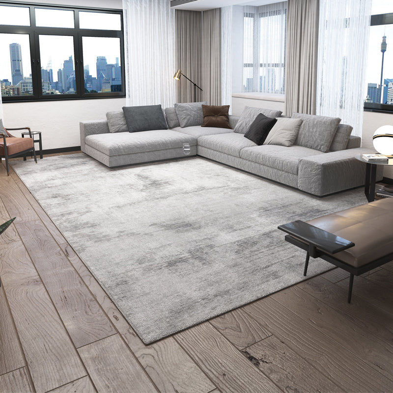 Nordic Abstract Print Rug Multi-Color Polyster Indoor Rug Anti-Slip Backing Stain-Resistant Area Carpet for Li