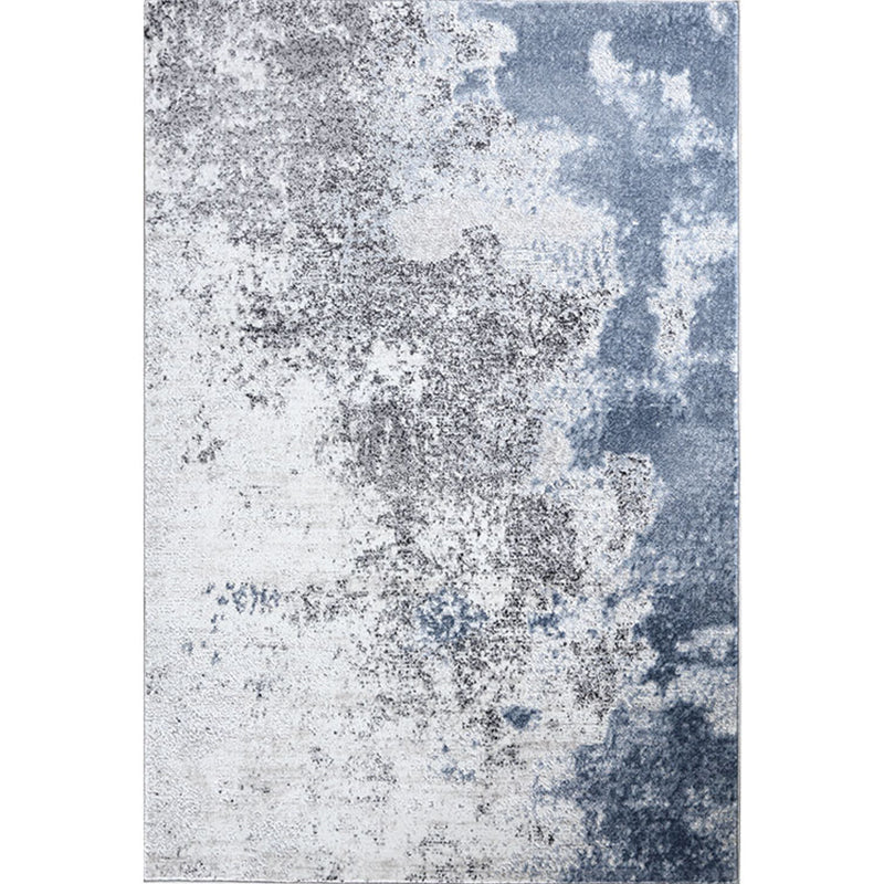 Simple Multi Color Industrial Rug Polypropylene Abstract Patterned Area Carpet Non-Slip Pet Friendly Rug for Decor Gray Blue Clearhalo 'Area Rug' 'Rug' 2215028