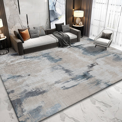 Classic Abstract Rug Multi Color Steampunk Area Carpet Cotton Blend Anti-Slip Backing Easy Care Rug for Living Room - Ocean Blue - Clearhalo - 'Area Rug' - 'Rug' - 2215338