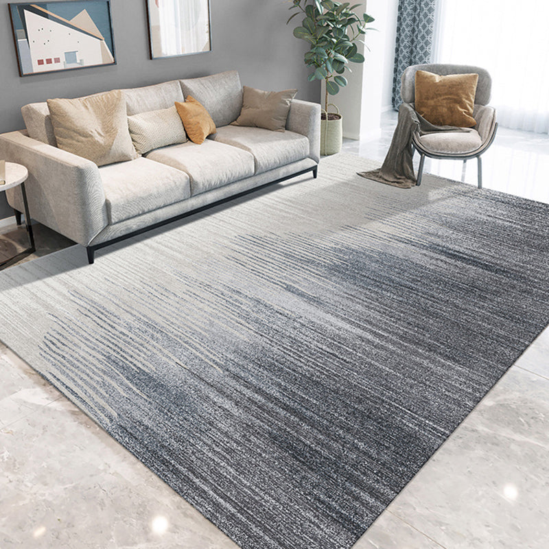 Industrial Living Room Rug Multi Color Abstract Rug Cotton Blend Anti-Slip Backing Easy Care Washable Carpet