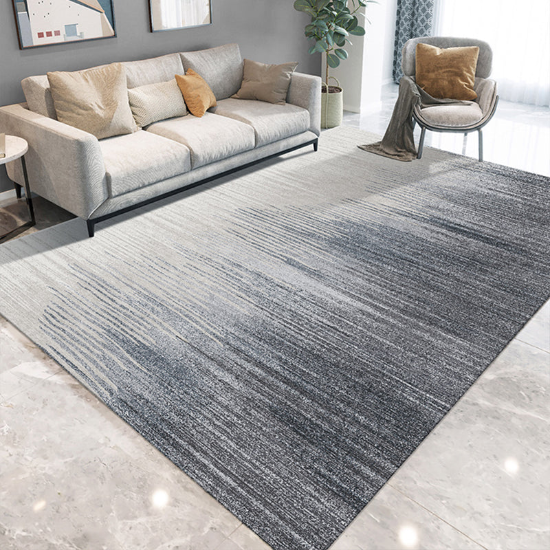 Industrial Living Room Rug Multi Color Abstract Rug Cotton Blend Anti-Slip Backing Easy Care Washable Carpet