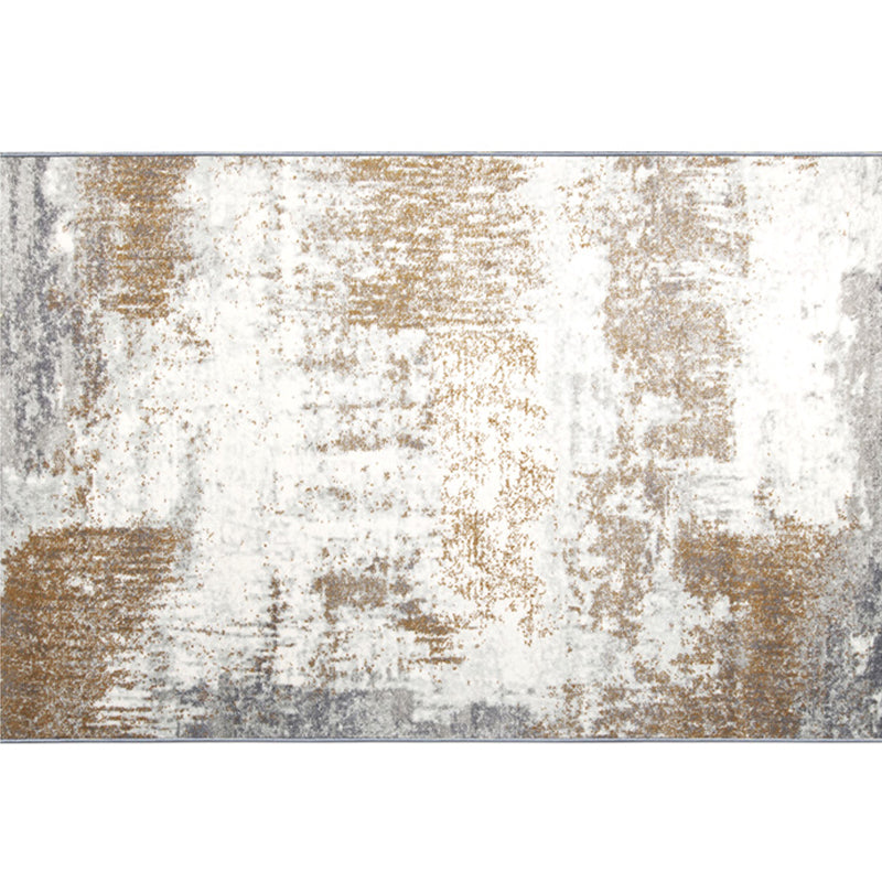 Multi Color Chinoiserie Rug Polyster Abstract Printed Carpet Pet Friendly Machine Washable Carpet for Living Room - Silver Gray - Clearhalo - 'Area Rug' - 'Rug' - 2215459