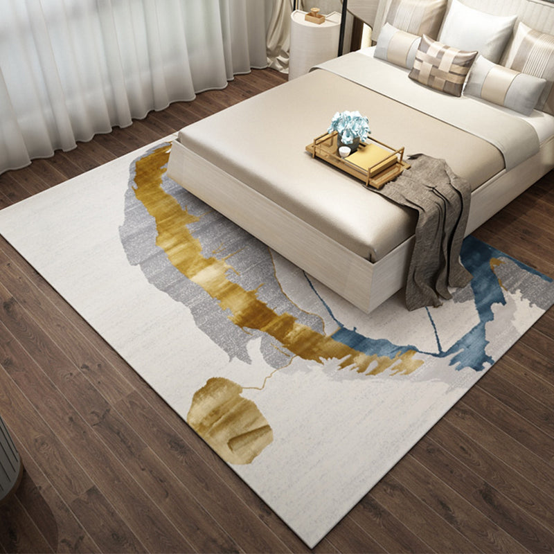Multicolor Contemporary Rug Cotton Blend Abstract Pattern Area Carpet Machine Washable Non-Slip Rug for Living Room - Clearhalo - 'Area Rug' - 'Rug' - 2215501
