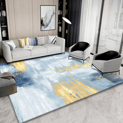 Simple Abstract Print Rug Multicolored Contemporary Carpet Cotton Blend Pet Friendly Easy Care Rug for Living Room Clearhalo 'Area Rug' 'Rug' 2215530