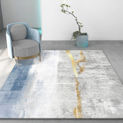 Simple Abstract Print Rug Multicolored Contemporary Carpet Cotton Blend Pet Friendly Easy Care Rug for Living Room Light Gray Clearhalo 'Area Rug' 'Rug' 2215547