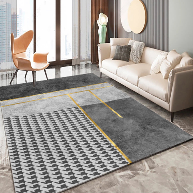 Multi-Colored Living Room Rug Casual Geometric Print Indoor Rug Polypropylene Pet Friendly Washable Carpet - Clearhalo - 'Area Rug' - 'Rug' - 2225227