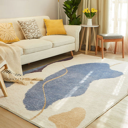 Cute Living Room Rug Multi-Color Colorblock Indoor Rug Cotton Blend Anti-Slip Easy Care Carpet - Clearhalo - 'Area Rug' - 'Rug' - 2225369