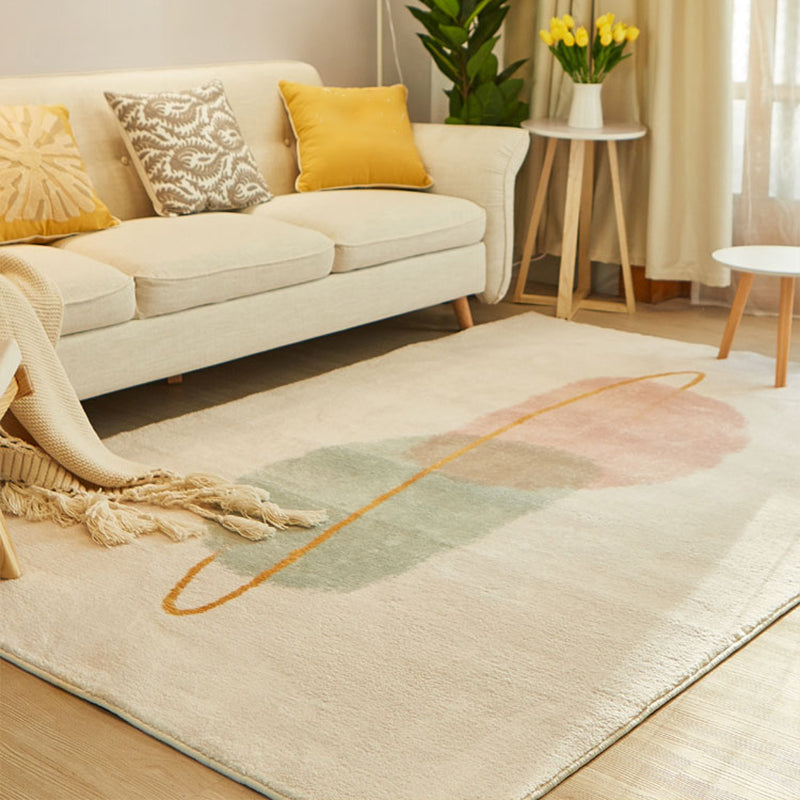 Cute Living Room Rug Multi-Color Colorblock Indoor Rug Cotton Blend Anti-Slip Easy Care Carpet - Clearhalo - 'Area Rug' - 'Rug' - 2225374