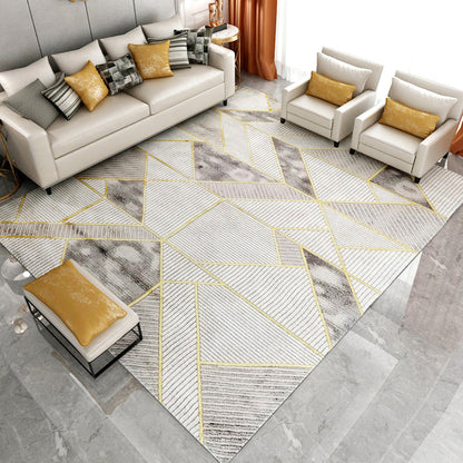 Minimalist Living Room Rug Multi-Color Oriental Pattern Area Carpet Synthetics Pet Friendly Easy Care Rug Grey Clearhalo 'Area Rug' 'Modern' 'Rugs' Rug' 2227068