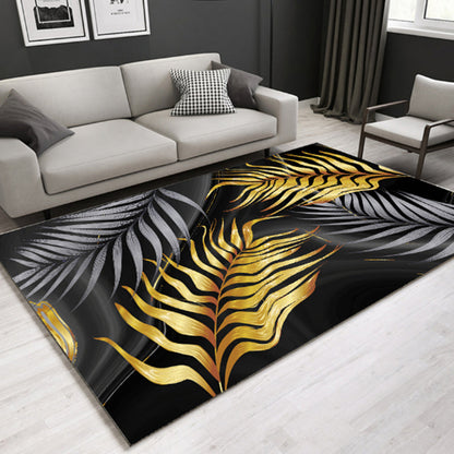 Modern Plant Printed Rug Multi-Color Polypropylene Area Rug Pet Friendly Machine Washable Carpet for Room - Clearhalo - 'Area Rug' - 'Rug' - 2238395
