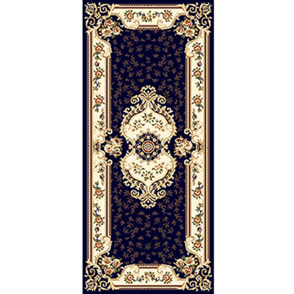 Multi Colored Western Rug Polyster Floral Printed Indoor Rug Pet Friendly Easy Care Washable Carpet for Bedroom Black Clearhalo 'Area Rug' 'Rugs' 'Vintage' Rug' 2242766