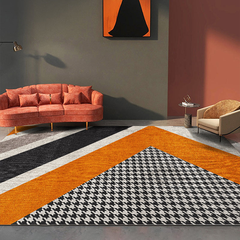 Multi Colored Living Room Rug Nordic Geometric Print Area Rug Nylon Anti-Slip Backing Washable Carpet - Clearhalo - 'Area Rug' - 'Rug' - 2250336
