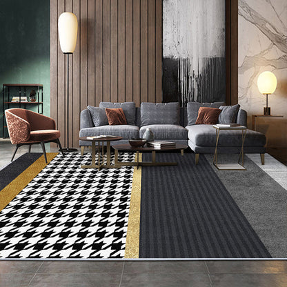 Multi Colored Living Room Rug Nordic Geometric Print Area Rug Nylon Anti-Slip Backing Washable Carpet - Clearhalo - 'Area Rug' - 'Rug' - 2250338