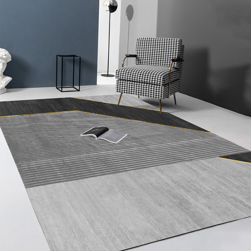 Novelty Geometric Pattern Rug Multi-Color Synthetics Carpet Pet Friendly Machine Washable Indoor Rug for Livin - view 4