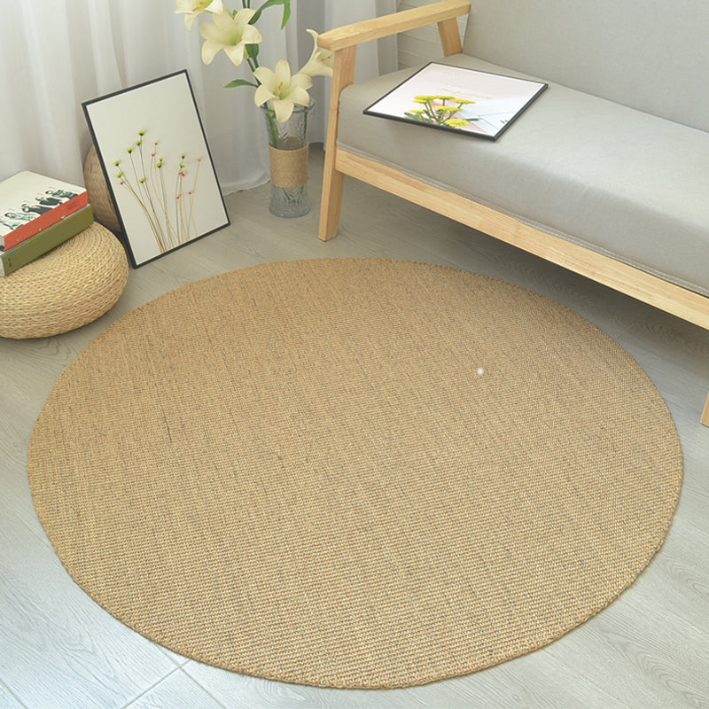 Multi-Color Simple Rug Sisal Solid Color Carpet Non-Slip Backing Stain-Resistant Indoor Rug for Bedroom - Clearhalo - 'Area Rug' - 'Rug' - 2256496