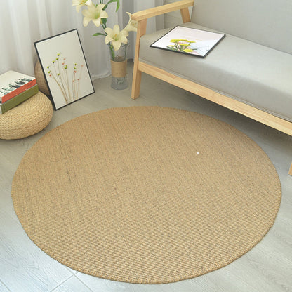 Multi-Color Simple Rug Sisal Solid Color Carpet Non-Slip Backing Stain-Resistant Indoor Rug for Bedroom - Clearhalo - 'Area Rug' - 'Rug' - 2256496