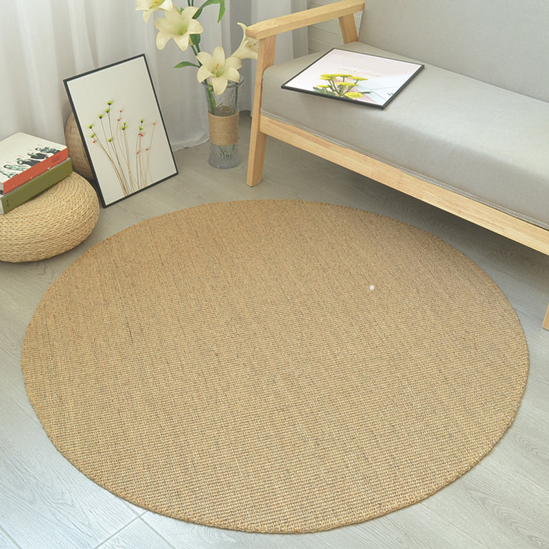 Multi-Color Simple Rug Sisal Solid Color Carpet Non-Slip Backing Stain-Resistant Indoor Rug for Bedroom - Clearhalo - 'Area Rug' - 'Rug' - 2256496