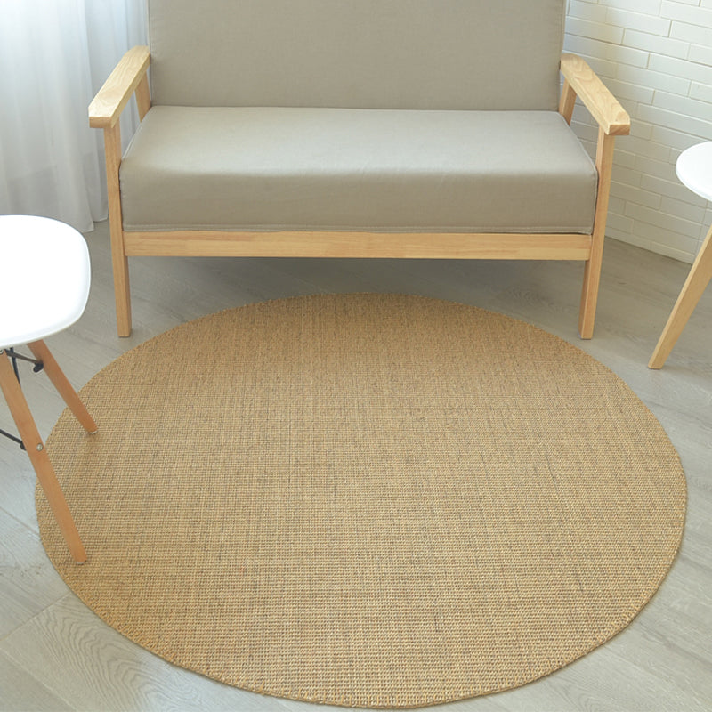 Multi-Color Simple Rug Sisal Solid Color Carpet Non-Slip Backing Stain-Resistant Indoor Rug for Bedroom - Clearhalo - 'Area Rug' - 'Rug' - 2256499