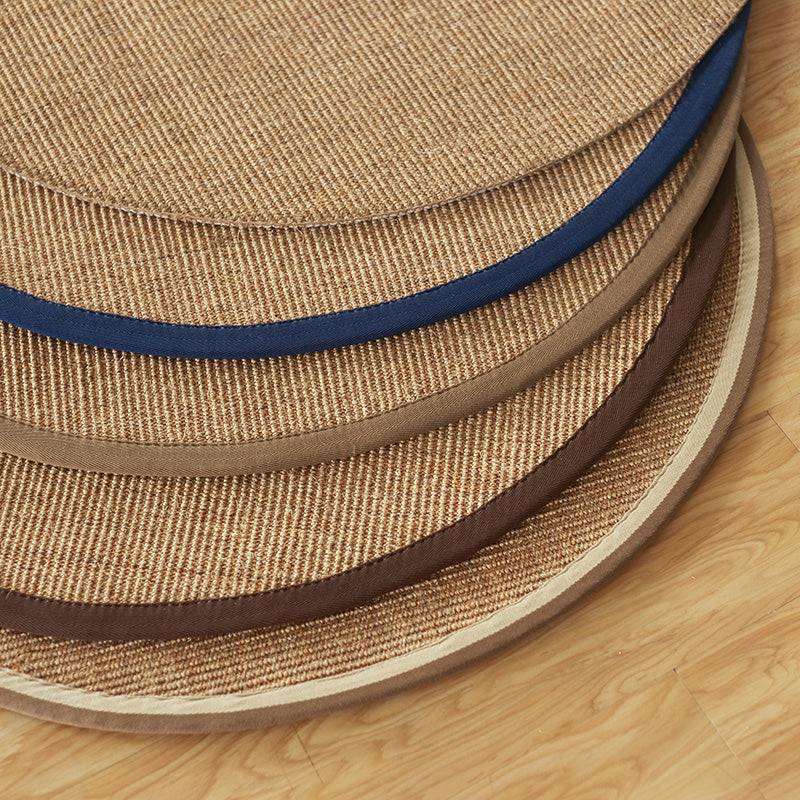 Country Living Room Rug Multi Color Plain Area Carpet Sisal Anti-Slip Backing Machine Washable Rug - view 3