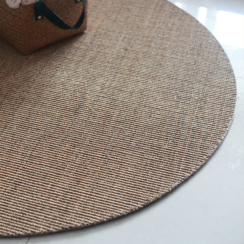 Country Living Room Rug Multi Color Plain Area Carpet Sisal Anti-Slip Backing Machine Washable Rug - view 4