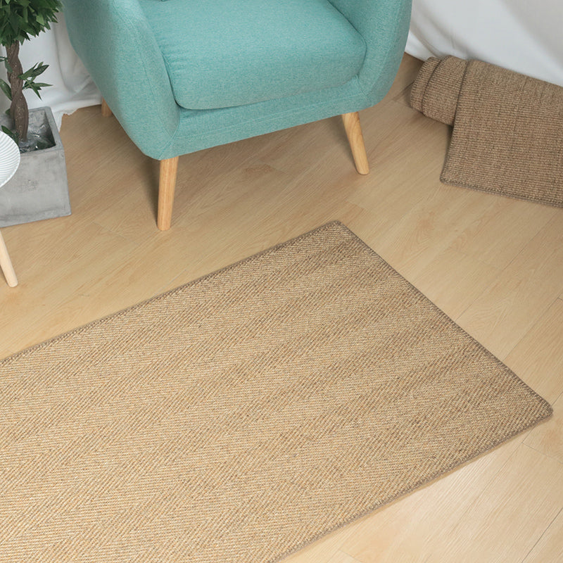 Multi Colored Bedroom Rug Lodge Solid Color Indoor Rug Sisal Anti-Slip Backing Washable Environmental Carpet - Clearhalo - 'Area Rug' - 'Rug' - 2256529