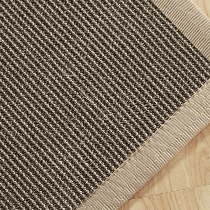 Multi Colored Bedroom Rug Lodge Solid Color Indoor Rug Sisal Anti-Slip Backing Washable Environmental Carpet - Grey - Clearhalo - 'Area Rug' - 'Rug' - 2256531
